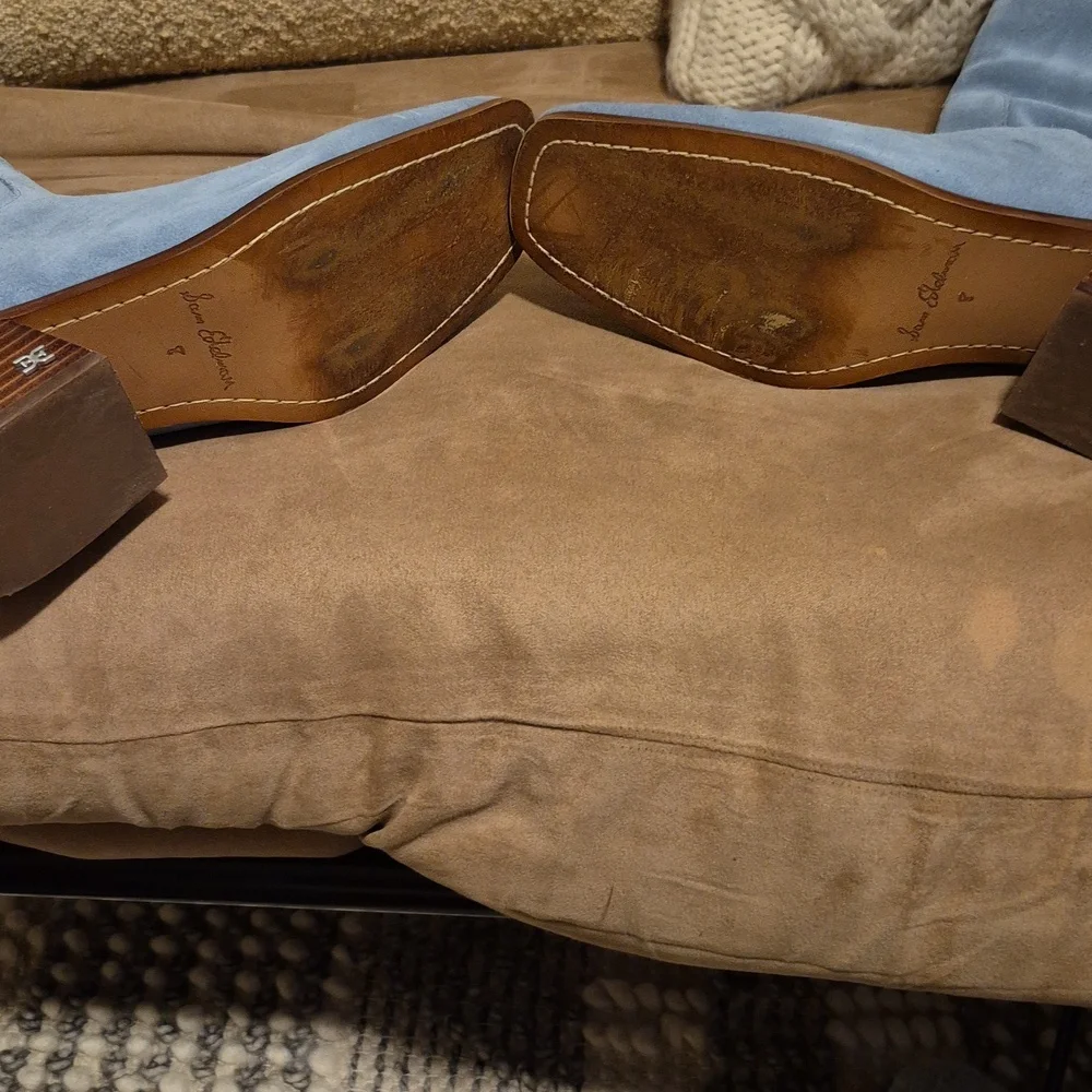 Sam Edelman Blue Suede Boots - Picture 7 of 7